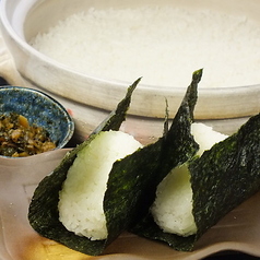 土鍋ご飯のおにぎり (梅・おかか)　2個