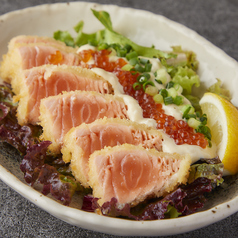 レアサーモンフライ~いくらタルタル~