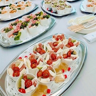 彩り豊かな料理でパーティーを盛り上げるこだわり