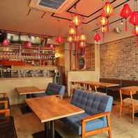 異国情緒溢れるお洒落な空間！ママ会や女子会を華やかに