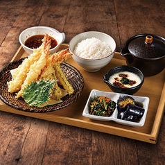 海老三昧天ぷら定食