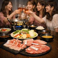 JAPAN X専門 JPしゃぶしゃぶのコース写真