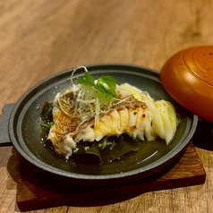 白身魚の酒蒸し