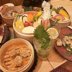 蒸し料理と織りなす、泡の饗宴