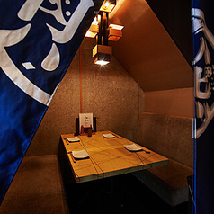 3～4名用の半個室席もご用意！