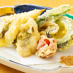 活〆穴子と夏野菜天ぷら