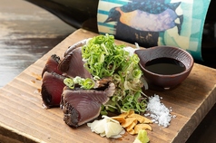 本カツオの塩藁焼き