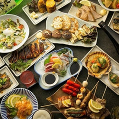 力丸 炉ばた焼 網衆 やんしゅうのコース写真