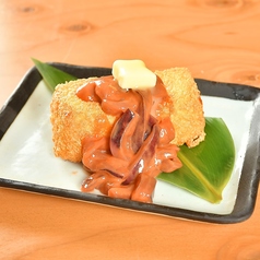 まぐろ山掛け/塩辛バター厚揚げ　各