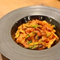 料理メニュー写真&nbsp;道産アスパラとホタルイカのトマトソースパスタ