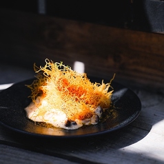 ◎カダイフを巻いたサーモンのパリパリ揚げ