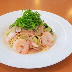明太子と大葉のバター醤油和風パスタ