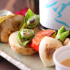 焼きやさいの盛り合わせ　玉味噌ソース