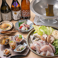 職人技が光るふぐ鍋コース