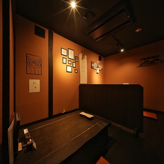 のんびりお過ごしいただける掘りごたつのお席です。～4名様。少人数での宴会にどうぞ！　※写真は一例です。