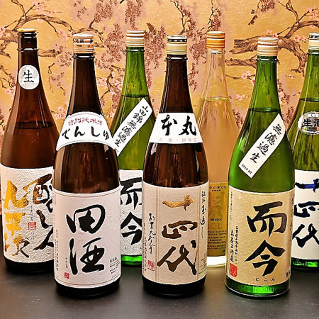 日本酒一例【３】ゆったり日本酒やお食事を楽しめる完全個室は2名様からご利用可能！
