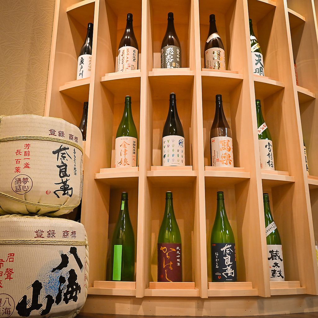 福島を中心とした東北各地の地酒を豊富にご用意！日本酒付のプレミアム飲み放題はプラス料金でご提供