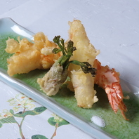 新鮮なお刺身と揚げたて天ぷら