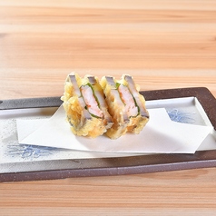 海老アボカドかき揚げ/蓮根はさみ揚げ　各
