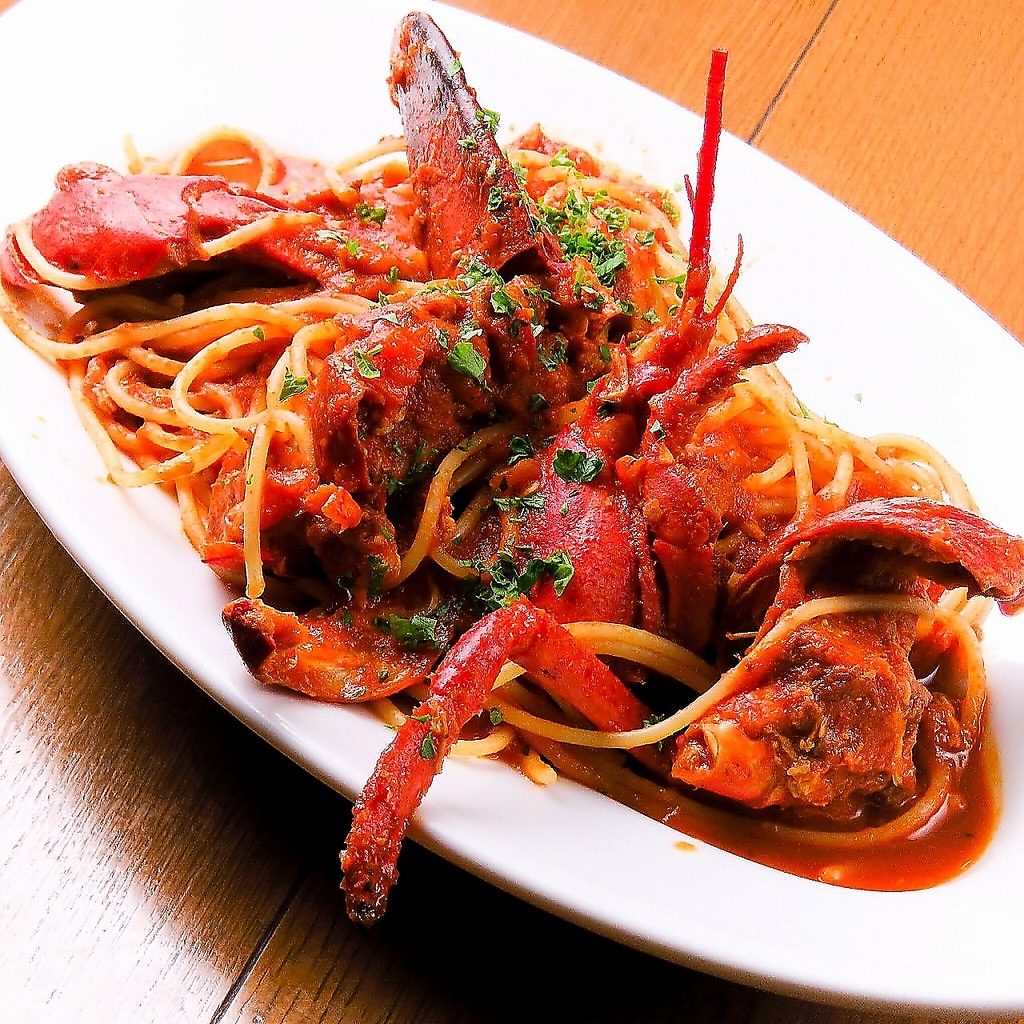 限定5食！オマール海老のトマトソーススパゲッティ！濃厚なトマトソースは一度食べれば虜に♪1380円