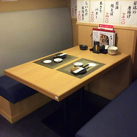 【プライベート空間】個室席や掘りごたつ席をご用意