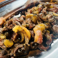 地鶏のもも焼き(骨ばらし)