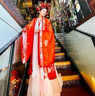 漢服にドレスアップしてティータイム！