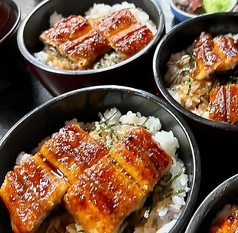 うなぎのミニ丼付きおまかせ会席料理