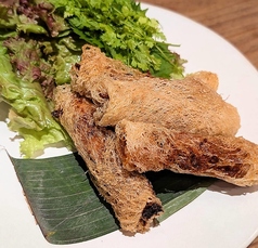 メッシュライスペーパー揚げ春巻き