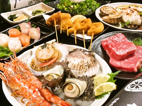 阪神西宮駅から徒歩3分★人気の鉄板焼きに加え、旬の野菜・海の幸を中心にご提供♪