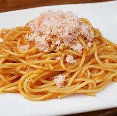 カニのトマトクリームパスタ