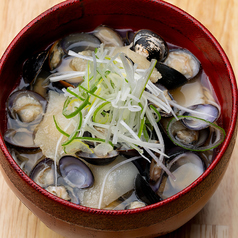 しじみとくじら出汁のにゅう麺