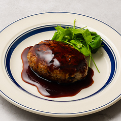 茶美豚ハンバーグ 赤ワインソース