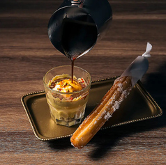 ピスタチオアフォガード with チュロス