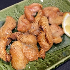 錦爽鶏かわ　塩焼
