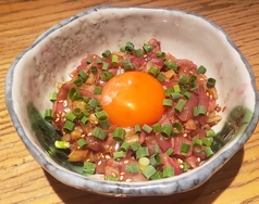 鶏ももたたきユッケ