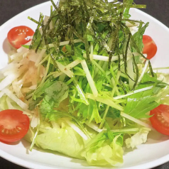 水菜と大根のサラダ