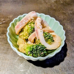 イカとブロッコリーの胡麻和え