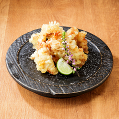 鶏せせりの塩麹天ぷら