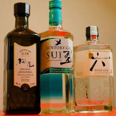・桜尾ジンオリジナル　・SUNTORY　GIN　翠・ROKU GIN