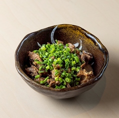 鳥ホルモン　ネギまみれ