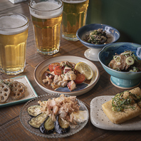 和と洋を掛け合わせた創作料理をご提供◎