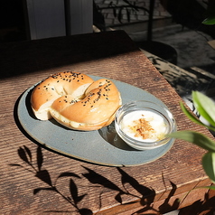 焼きチーズベーグルサンド
