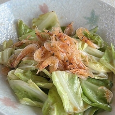 春キャベツと桜海老のオイスター風味