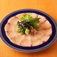 新鮮な鮮魚をお造りや創作料理で。