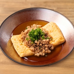 肉餡かけ出汁巻き　
