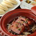 料理メニュー写真&nbsp;豚の角煮セット（手作り中華パオ4個付き） &nbsp;&nbsp;&nbsp;&nbsp;