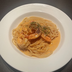 海老のトマトクリームパスタ