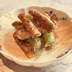 ゴボウの白扇揚げ