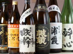 豊富な日本酒・焼酎のラインナップ